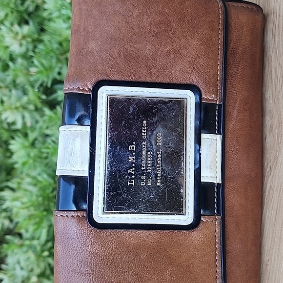 L.A.M.B. Brown Black and White Wallets with Structured Design - Picture 2 of 14